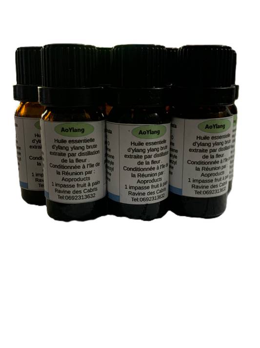 Lot de 5 Huiles essentielles d'ylang-Ylang 10 Ml